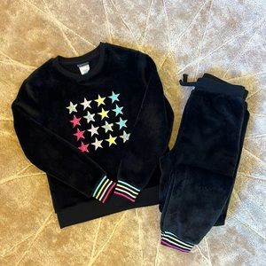Kidtopia Velour Sweatshirt & Jogger, 2pc Outfit Set